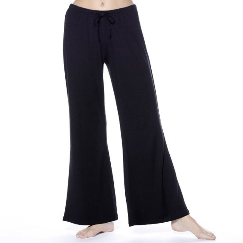 Essential Black Wide Leg Lounge Pants